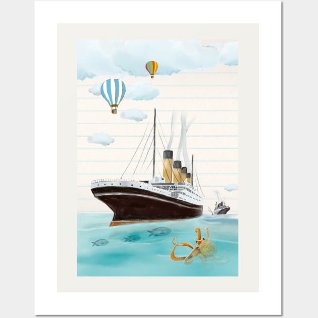 Vacation on a cruise Wall Art by CoteCreation